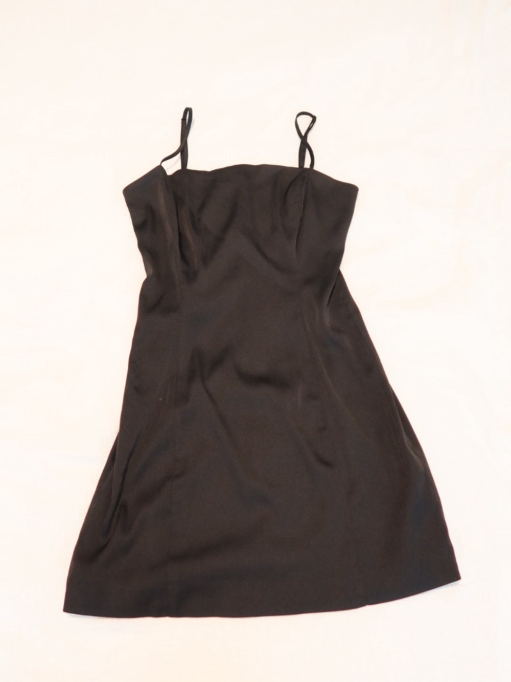 Sunday Best Black Spaghetti-Strap Mini Dress